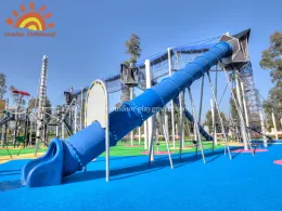 Straight Tube Slide  Playground For Kids