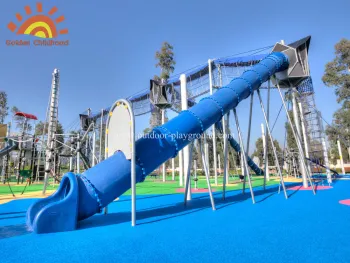 Straight Tube Slide  Playground For Kids