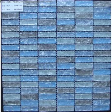 blue glass mosaic tiles  with good looking