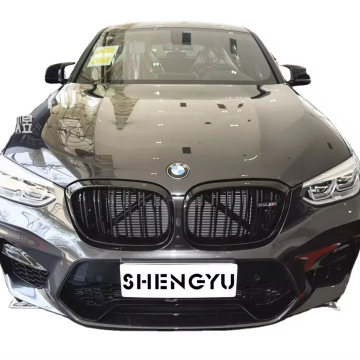BMW X4 G02 2019-2022 Body Kit - X4M Front Bumper Assembly with Grille and Rear Diffuser Tail Pipes