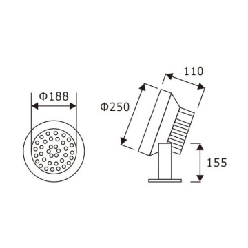 LEDER Powerful Landscape 36W LED Underwater Light