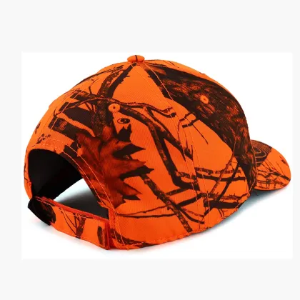 Custom Camouflage Baseball Cap with Hook and Loop Closure