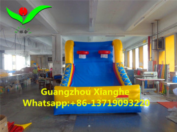 Exciting game giant indoor inflatable basketball court hoop