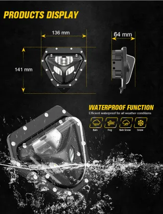 LED Light Headlight for SHERCO SE Enduro Dirt Bikes 2012-2023