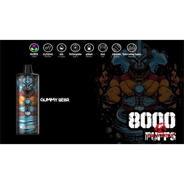 Eletrônica personalizada vape 8000puffs Energia