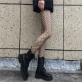Black fishing net stockings and silk stockings