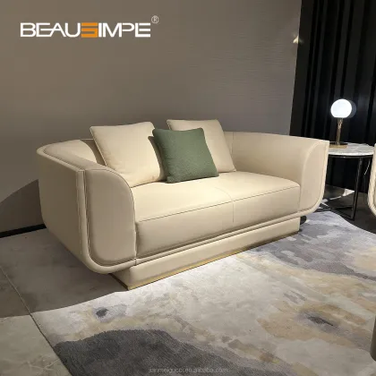 European Luxury Cowhide Upholstered Sofas