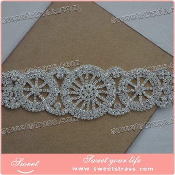 2014 newest rhinestone applique belts,crystal applique belts,strass applique belts