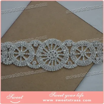 2014 newest rhinestone applique belts,crystal applique belts,strass applique belts