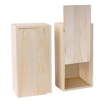 Hot Sale Natural Solid Wood Sliding Wooden Box