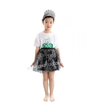 Halloween spiderweb tutu girls costumes