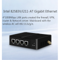 Mini computadora 4 gigabit lan enrutador de firewall