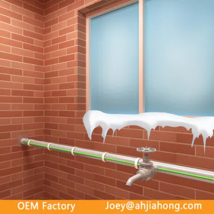 Home pipe de-icing heating cables