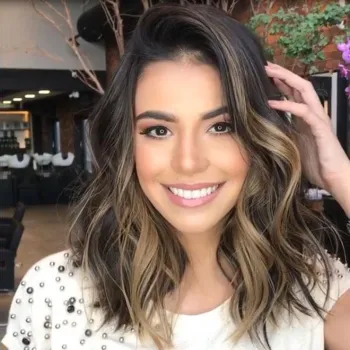 Bob Curly Wig Shoulder Length Wigs Ombre Blonde Bob Wig for Women Natural Synthetic Wavy Hair