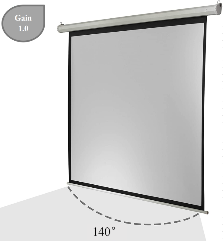 180X102cm ceiling hanging motorized projection screens
