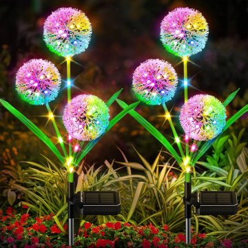 Outdoor Waterproof LED Solar Flower Light for Patio, Backyard, and Garden Decoration - 60 FUXIN