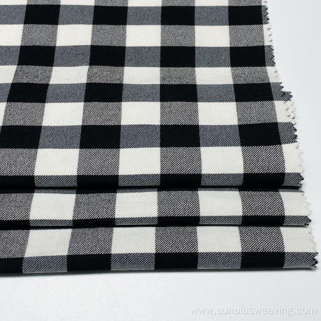 black white double Twill Toko Fabric Nylon