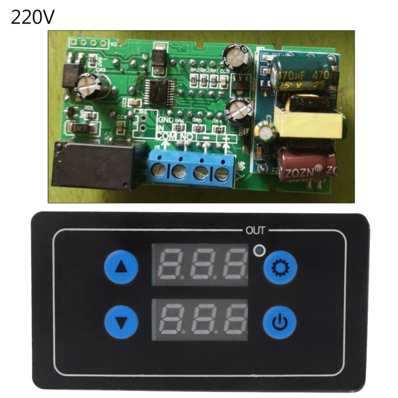 1PC 0.1s - 999h Countdown Timer Programmable Cycle Control Module Time Dalay Relay 5V/12V/220V Optional Voltage
