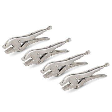 YUHANG 7 Inch Straight Jaw Locking Pliers 4-Pack