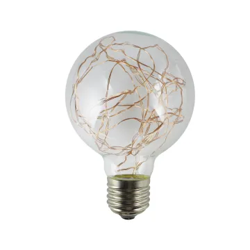 2W 85-265V G80 led copper wire bulb fairy lights E27 G80 decorate garden bulb