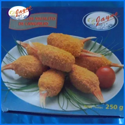 Great Taste Breaded Crab Claw Good Quality Seafood Frozen IQF Breaded Crab Claw
