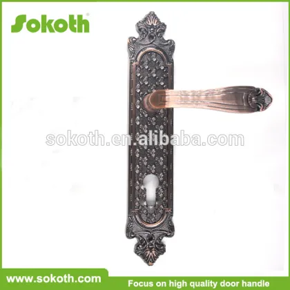 door handle on the long plate ,classic door handle cover plates