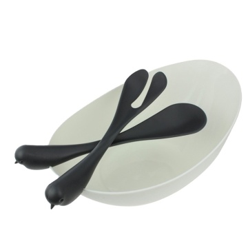 2023 Bird Design Nylon Salad Bowl Spoon Fork Set - Kitchenware & Tableware
