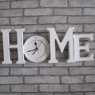 Letter Style Wooden Clock with Modern Appearance