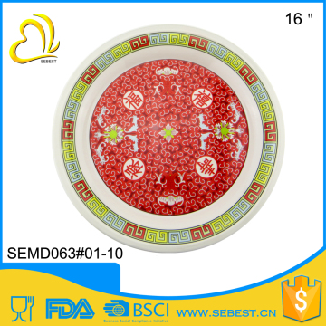 high quality wholesale melamine round plates plastic wedding