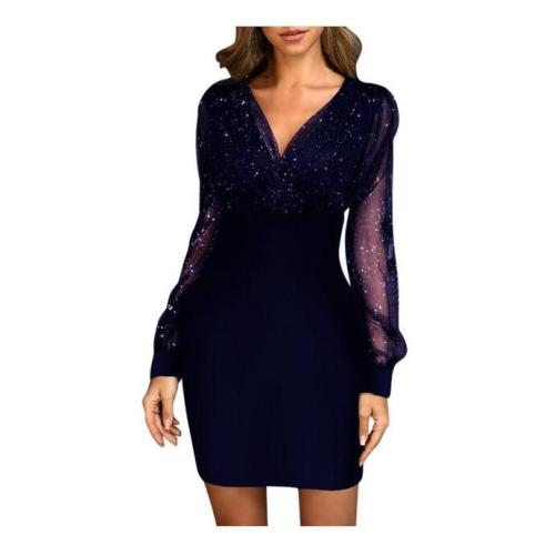 Robe d&#39;automne sexy à paillettes