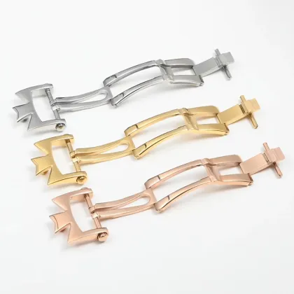 Vacheron Constantin Watch Accessories: Double Press Butterfly Buckle & Stainless Steel Folding Buckle for 18mm and 20mm Wristbands
