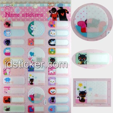 name sticker