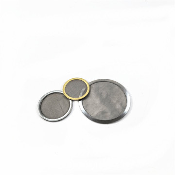 Rimmed Woven Mesh Screen Disc