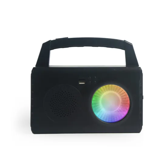 Portable Solar-Powered Home Lighting, Music, and Entertainment System with RGB Flashlight and Bluetooth FM Radio