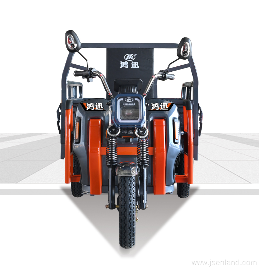 electric tricycles with roof use dump electric three-wheel