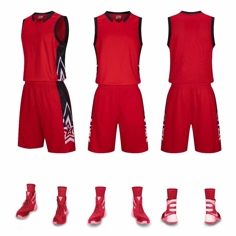 Quick Dry Basketball Wear Custom Basketball Uniform Set