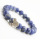 Sodalite Gemstone Bracelet with Diamante alloy Mickey Piece