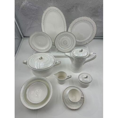 Family sharing ceramic tableware