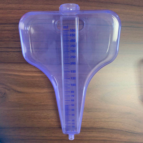 Hook valve connector urine meter for urine bag