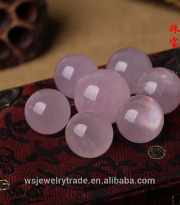 A pure natural natural crystal powder Natural crystal seven array ornaments Pink crystal ball trick wealth Wang love