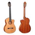 39 inch cutaway high end solid classical guitar