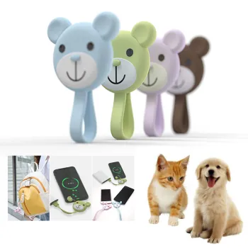 3 in 1 Keychain Data Usb Charging Cable TypeC Micro Anti-lost Cell Phone Location Key Finder Pet GPS Tracking Device For iphone
