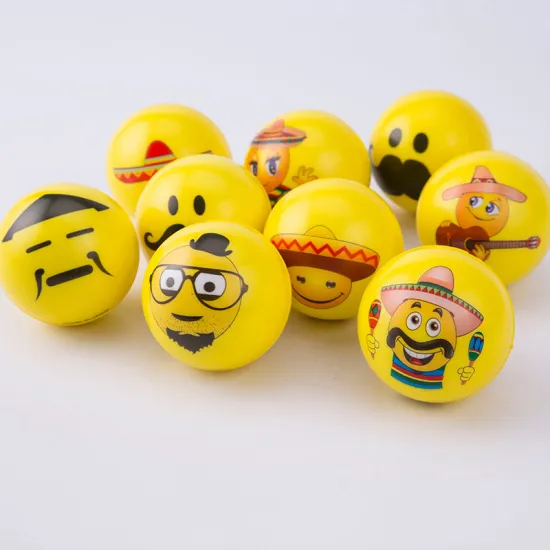 Customized Logo Yellow PU Stress Ball Anti-Stress Reliever