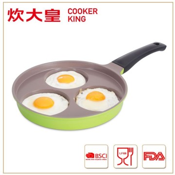 2015 factory price 20cm die cast aluminium ceramic egg pancake