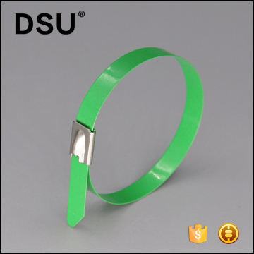 Colorful Stainless Steel 201 304 Self Locking Ball Lock Cable Ties