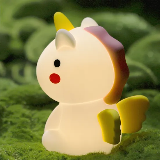 Top Selling Rechargeable Silicone Safety Light: Unicorn Night Lamp for Kids