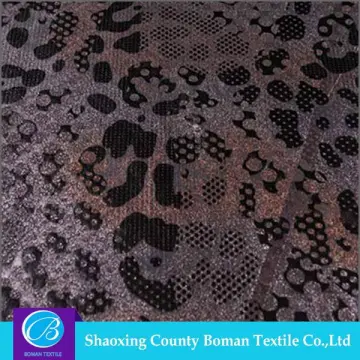 China Manufacturer New style Elegant Print knitted fabrics foiled fabric