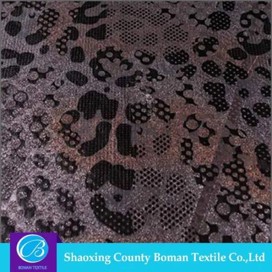 China Manufacturer New style Elegant Print knitted fabrics foiled fabric