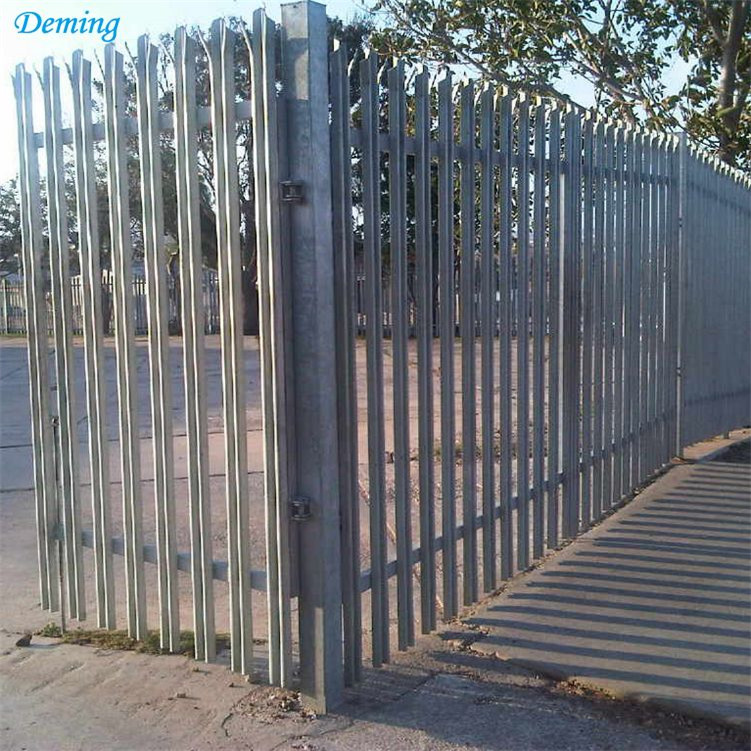 Euro ornamental galvanised powder coated steel picket palisade fence