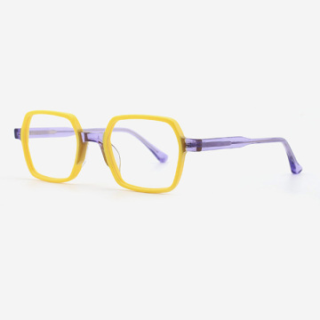 Classic Rectangular and Bevel Acetate Unisex Optical Frames 23A3059